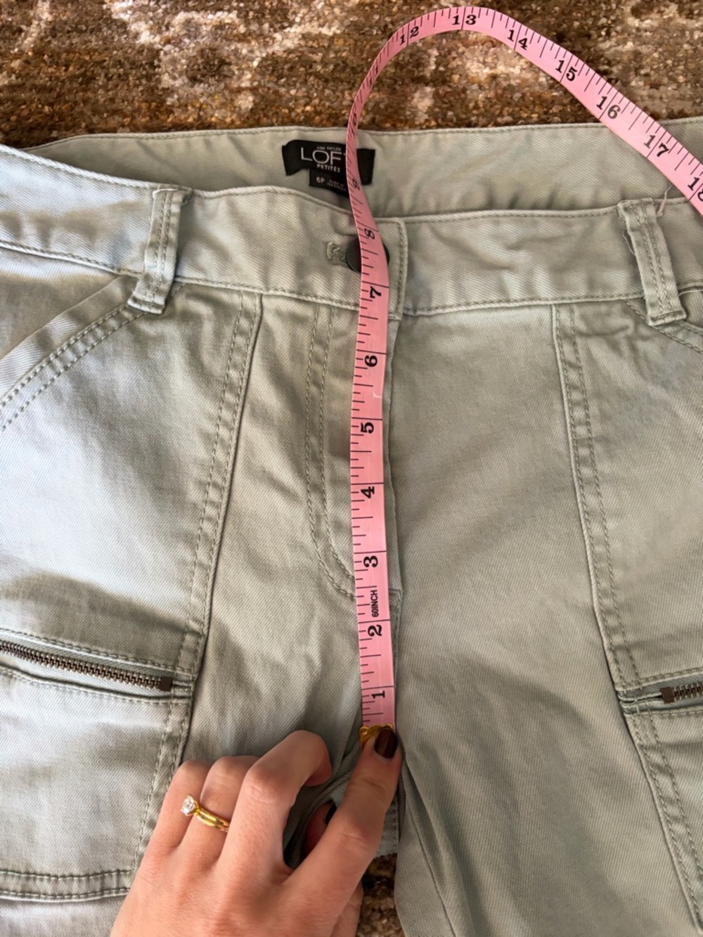 LOFT size 6Petite Mint Green Pants - Picture 6 of 6